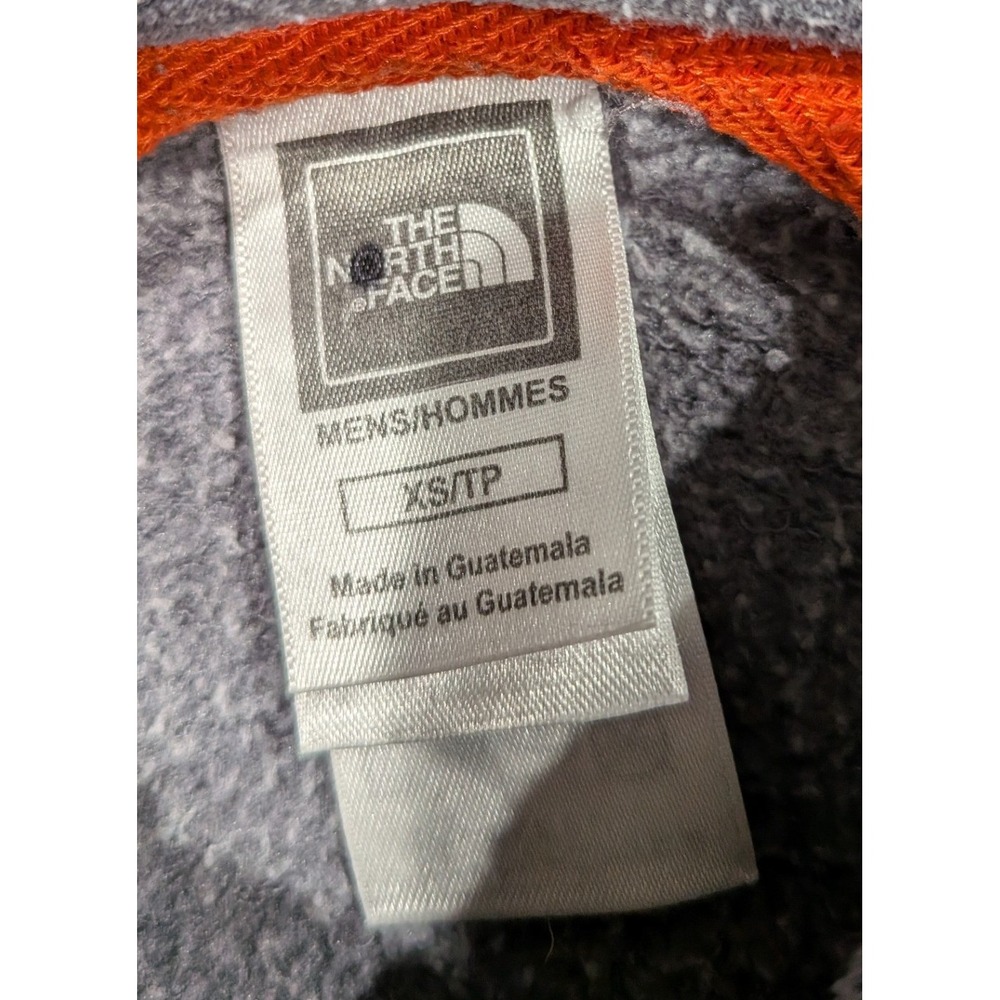 The North Face Hoodie Mens XS Grey Orange Since 1968 Graphic Pullover Excellent - Picture 3 of 6